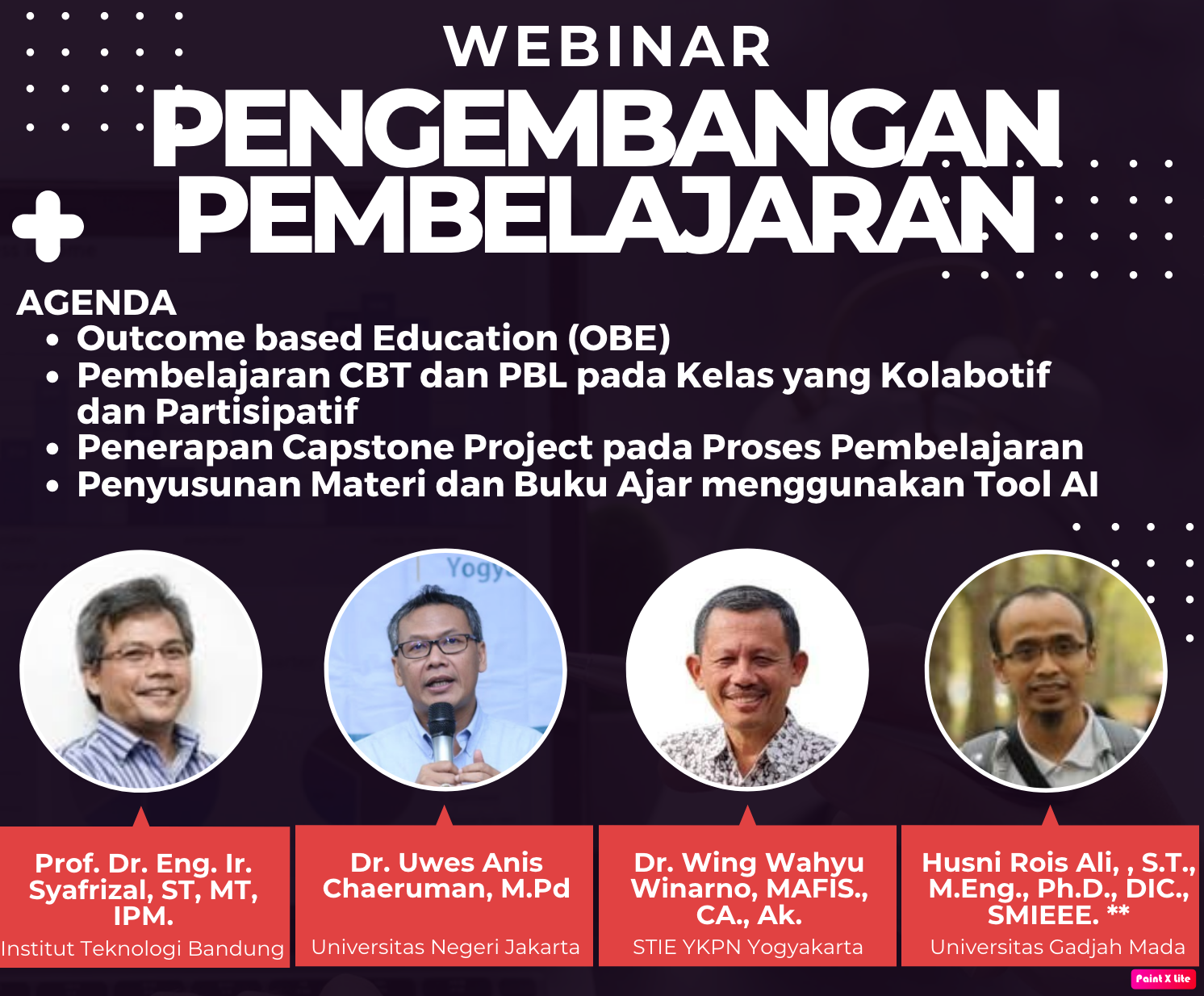 Webinar Pengembangan Pembelajaran Tahun 2024 | Lembaga Pengembangan ...